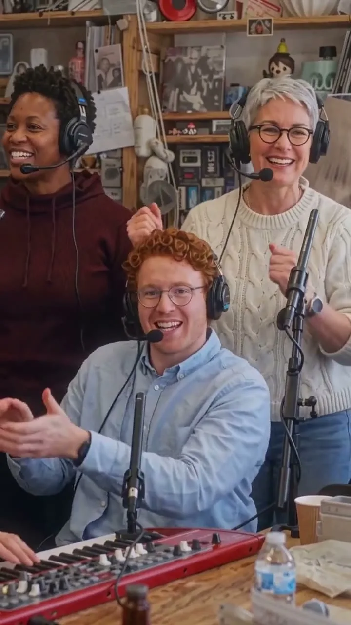 Office casting idea: an AI band behind an office desk